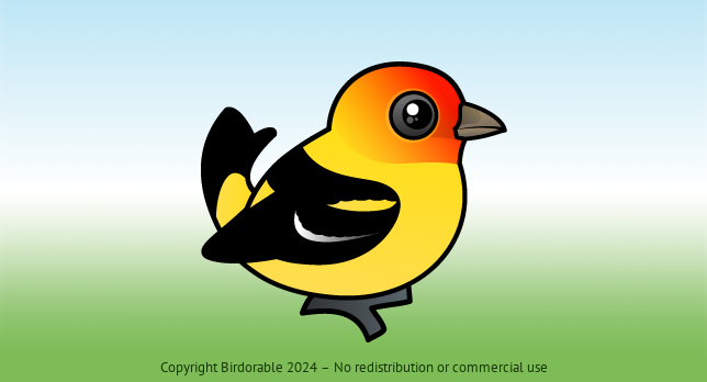 Birdorable Western Tanager 