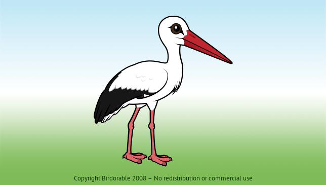 Birdorable White Stork 