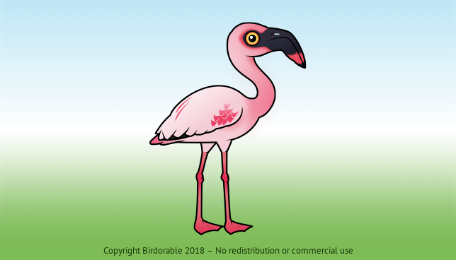 Birdorable Lesser Flamingo 