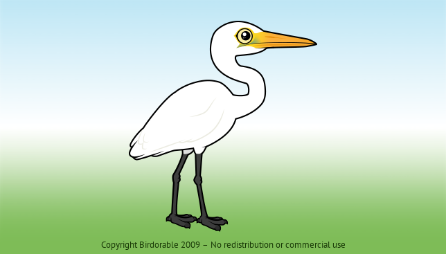 Birdorable Great Egret 