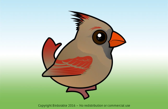 Birdorable Northern Cardinal Female