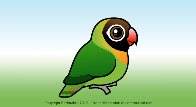 Birdorable Black-cheeked Lovebird 