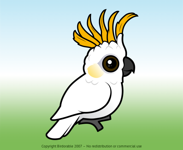 Birdorable Yellow-crested Cockatoo Raised Crest
