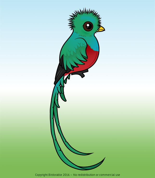 Birdorable Resplendent Quetzal 