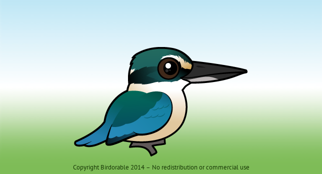 Birdorable Sacred Kingfisher 