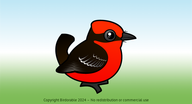 Birdorable Vermilion Flycatcher 