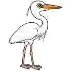 Thumbnail of Birdorable Great Blue Heron White Morph