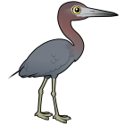 Thumbnail of Birdorable Little Blue Heron Adult