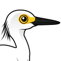 Birdorable Snowy Egret