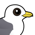 Birdorable Red-legged Kittiwake