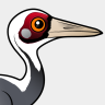 Birdorable White-naped Crane