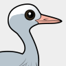 Birdorable Blue Crane