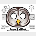 Halloween Barred Owl Mask