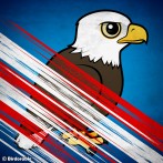 Birdorable Bald Eagle Shareable Graphic for Independence Day