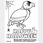 Halloween California Condor Coloring Page