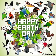 Earth Day Green Earth Birdorable Birds Shareable Graphic