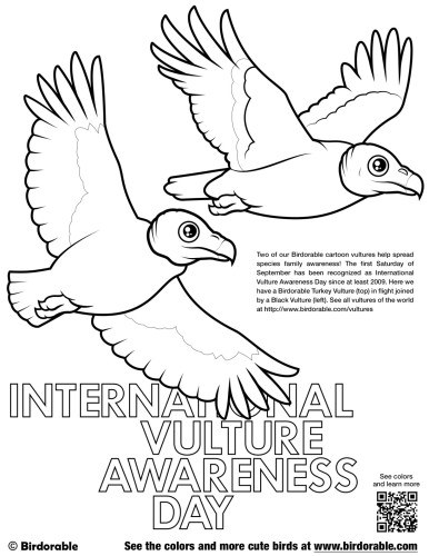 International Vulture Awareness Day Coloring Page