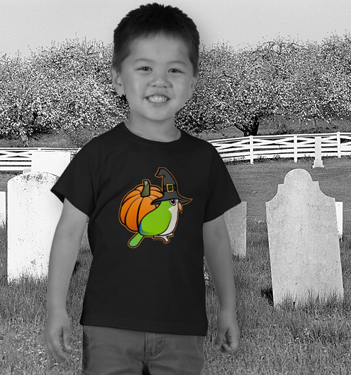 Monk Parakeet Witch T-Shirt