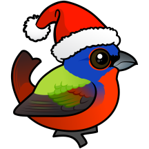 Santa Painted Bunting