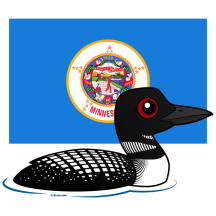 State Birdorable of Minnesota: Common Loon