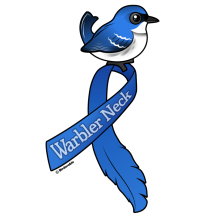 Warbler Neck Ribbon Cerulean