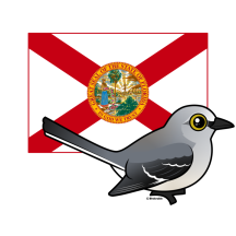 State Birdorable of Florida: Northern Mockingbird