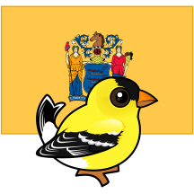 State Birdorable of New Jersey: Goldfinch