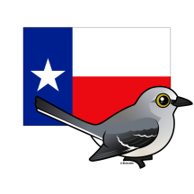 State Birdorable of Texas: Northern Mockingbird