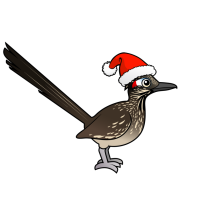 Roadrunner as Santa Claus