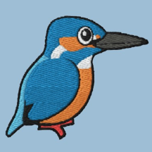 Common Kingfisher Embroidery