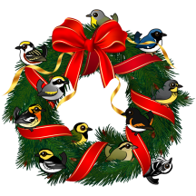 Birdorable Warblers Christmas Wreath