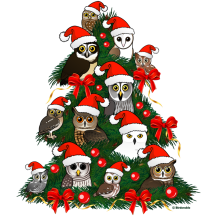 Owls Christmas Tree