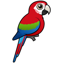 Birdorable Green-winged Macaw