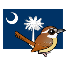 State Birdorable of South Carolina: Carolina Wren