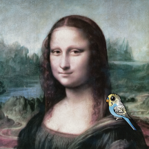 Mona Lisa & Budgies