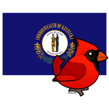State Birdorable of Kentucky: Northern Cardinal