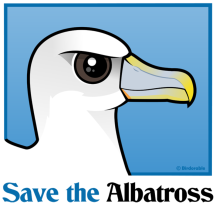 Save the Albatross (portrait)