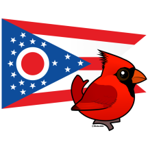 State Birdorable of Ohio: Northern Cardinal