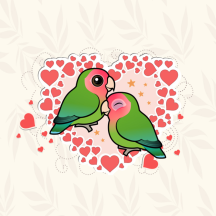 Lovebird Love Heart