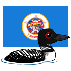 State Birdorable of Minnesota: Common Loon