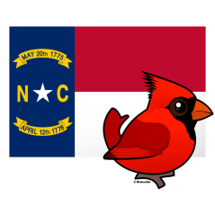 State Birdorable of North Carolina: Northern Cardinal