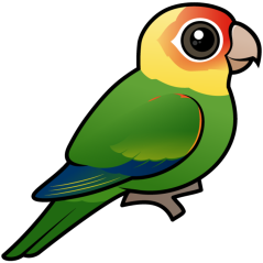 Birdorable Carolina Parakeet