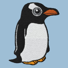 Gentoo Penguin Embroidery