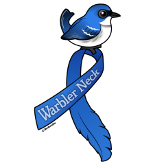 Warbler Neck Ribbon Cerulean