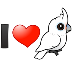 I Love Goffin's Cockatoos