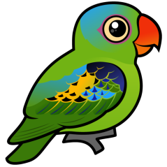 Birdorable Blue-naped Parrot