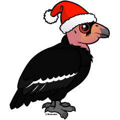 Cute California Condor Santa