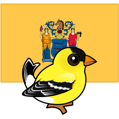 State Birdorable of New Jersey: Goldfinch