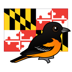 State Birdorable of Maryland: Baltimore Oriole