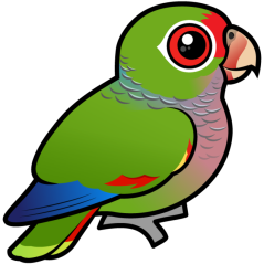 Birdorable Vinaceous Parrot